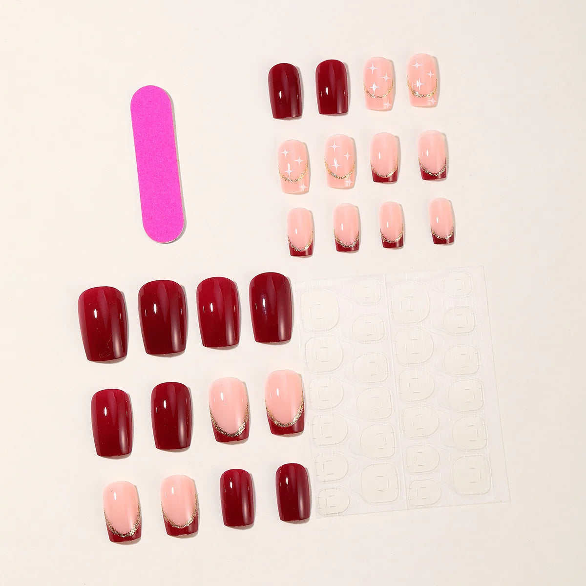 Press-On Nail Extensions 3D Gem Accent Easy DIY