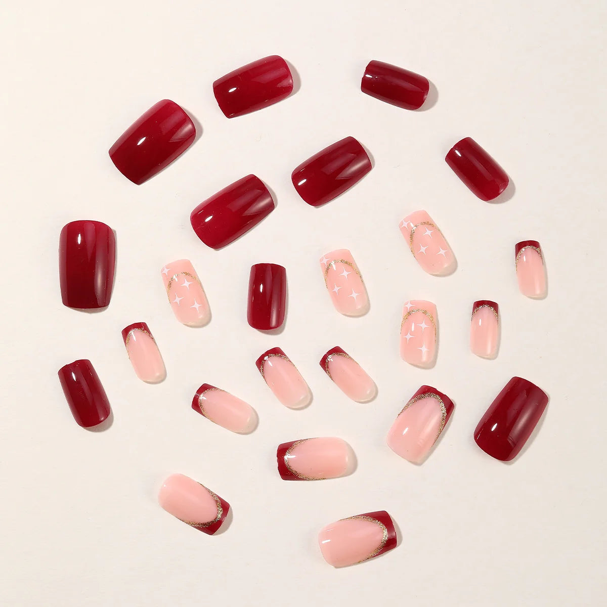 Press-On Nail Extensions 3D Gem Accent Easy DIY
