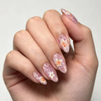 Press-On Nail Extensions Acrylic Floral Custom Fit