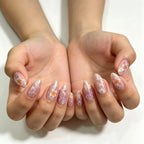 Press-On Nail Extensions Acrylic Floral Custom Fit