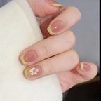 Press-On Nail Extensions Acrylic Floral Easy Apply & Remove