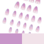 Press-On Nail Extensions Acrylic Glitter Gradient