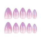 Press-On Nail Extensions Acrylic Glitter Gradient