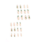 Press-On Nail Extensions Acrylic Gold Embellished