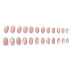 Press-On Nail Extensions Almond Shape Durable Set of 24