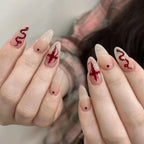 Press-On Nail Extensions Artistic Design Reusable Easy Application