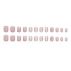 Press-On Nail Extensions Butterfly Design Sparkling Accents Easy-Apply