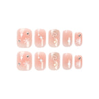Press-On Nail Extensions Christmas Snowflake & Star Self-Adhesive Lightweight