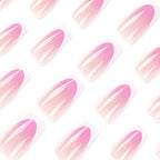 Press-On Nail Extensions Delicate Ombre Cinnabar Easy Application