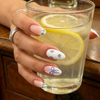 Press-On Nail Extensions Floral & Bow Reusable Easy Apply
