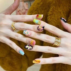 Press-On Nail Extensions Floral Design Easy Application & Comfort Fit