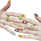Press-On Nail Extensions Floral Design Easy Application & Comfort Fit