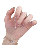 Press-On Nail Extensions Floral Design Lightweight & Comfortable
