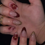 Press-On Nail Extensions Floral Design Lightweight Easy Apply