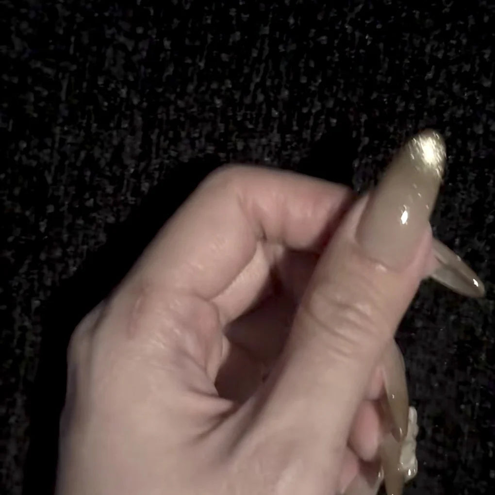 Press-On Nail Extensions Floral Design Lightweight & Reusable