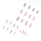 Press-On Nail Extensions Floral Design & Self-Adhesive
