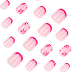Press-On Nail Extensions Floral Design Skin-Friendly