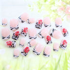 Press-On Nail Extensions Floral French Tips Easy DIY