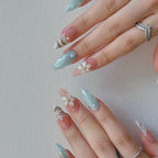 Press-On Nail Extensions Floral Self-Adhesive Comfort Fit