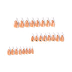 Press-On Nail Extensions French Tip & Rhinestone Reusable