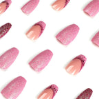Press-On Nail Extensions Glitter Accent Reusable & Easy To Apply