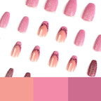 Press-On Nail Extensions Glitter Accent Reusable & Easy To Apply