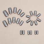Press-On Nail Extensions Glitter Finish Reusable & Non-Toxic