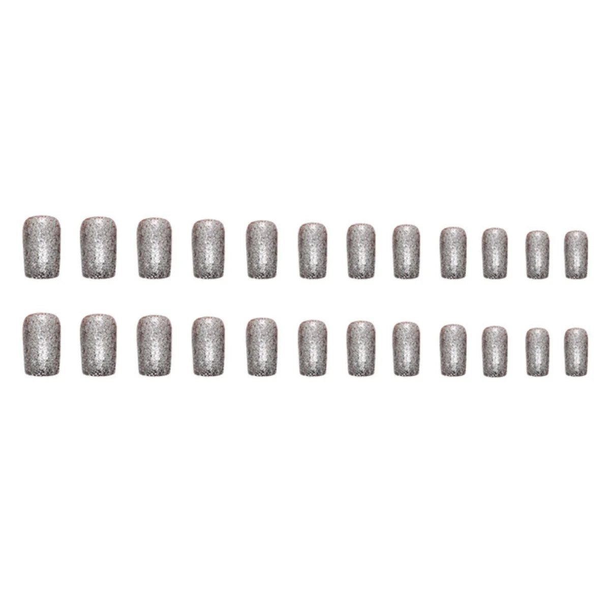 Press-On Nail Extensions Glitter Finish Reusable & Non-Toxic