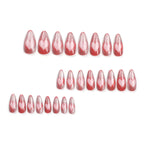 Press-On Nail Extensions Glitter Heart Design Easy Application
