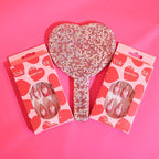 Press-On Nail Extensions Glitter Heart Design Easy Application
