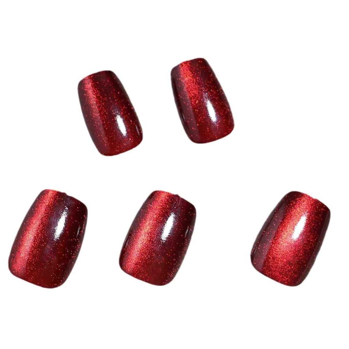Press-On Nail Extensions Glossy Adhesive Set of 30