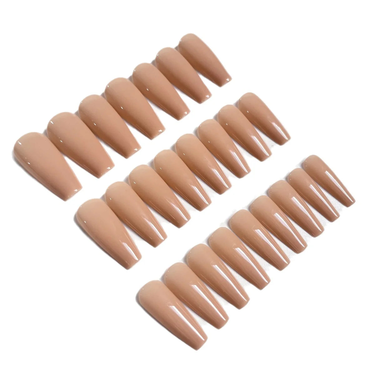 Press-On Nail Extensions Glossy Gel-Look Full-Cover