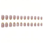 Press-On Nail Extensions Glossy Long-Lasting Set of 24