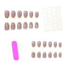 Press-On Nail Extensions Glossy Long-Lasting Set of 24