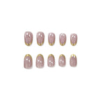 Press-On Nail Extensions Glossy Long-Lasting Set of 24