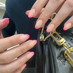 Press-On Nail Extensions Gradient Ombre Rhinestones Easy Application