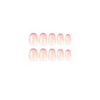 Press-On Nail Extensions Gradient Ombre Rhinestones Easy Application