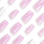 Press-On Nail Extensions Heart Pattern Long-Lasting & Easy Application