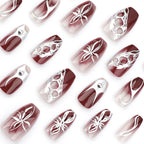 Press-On Nail Extensions Intricate Filigree Long Lasting Comfort