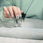 Press-On Nail Extensions Long Acrylic Crystal Accents