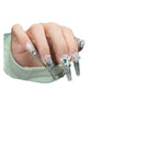 Press-On Nail Extensions Long Acrylic Crystal Accents