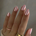 Press-On Nail Extensions Metallic Finish Black Easy To Apply