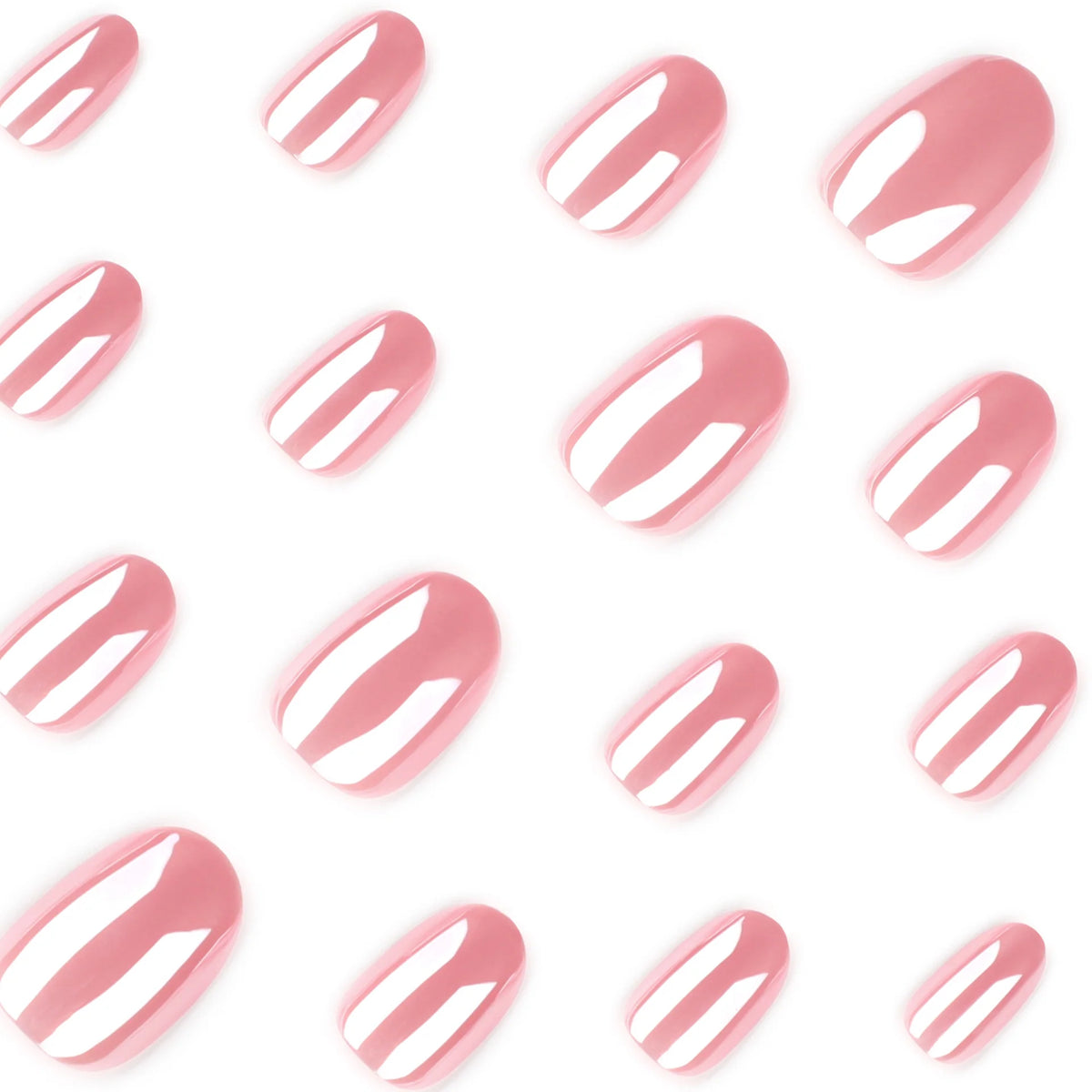 Press-On Nail Extensions Metallic Finish Black Easy To Apply