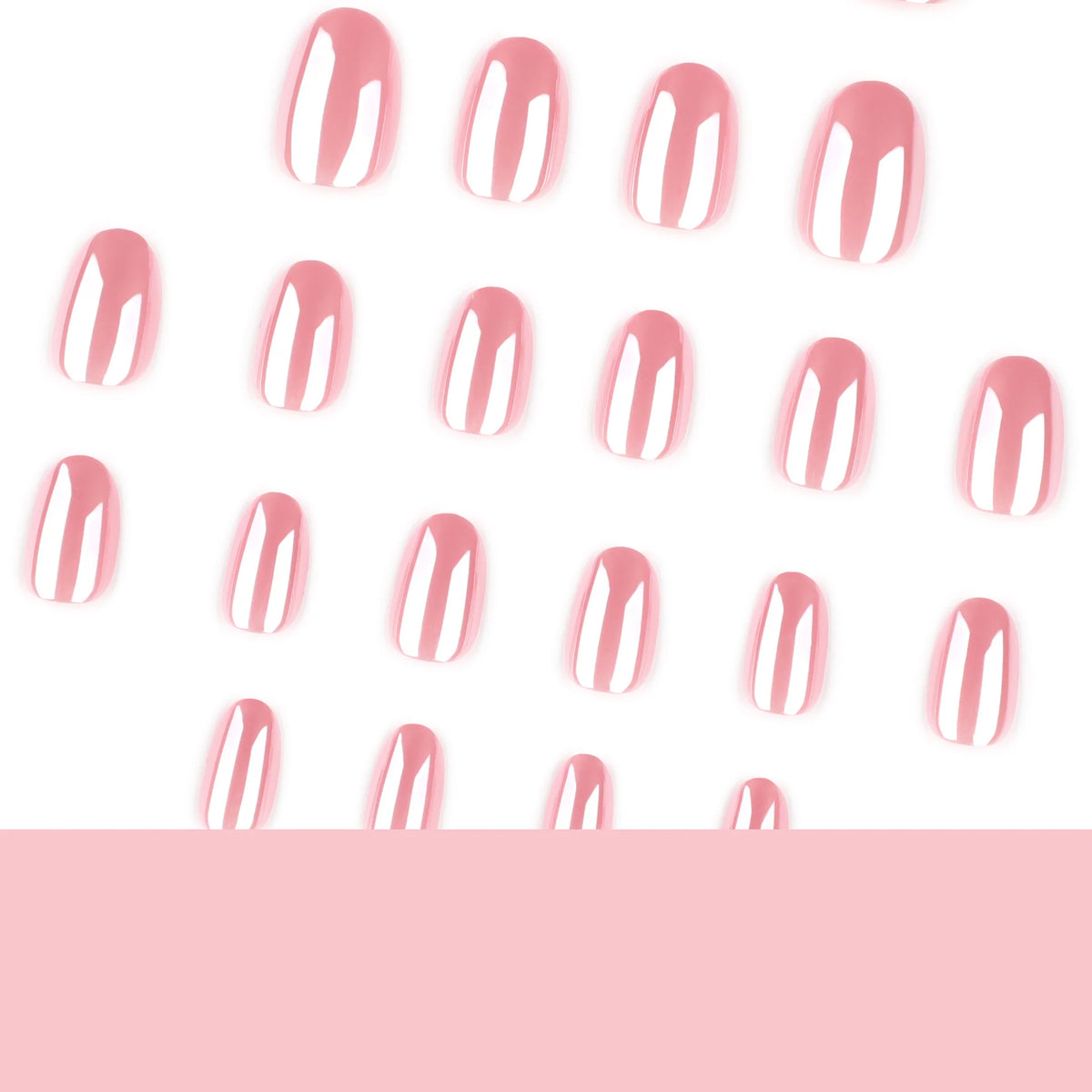 Press-On Nail Extensions Metallic Finish Black Easy To Apply