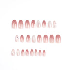 Press-On Nail Extensions Ombre & Glitter Easy Application