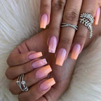 Press-On Nail Extensions Ombre Gradient Peel And Press