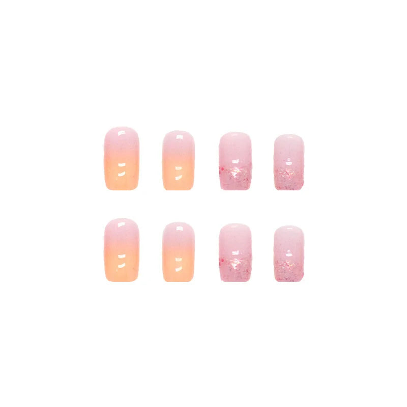 Press-On Nail Extensions Ombre Gradient Peel And Press