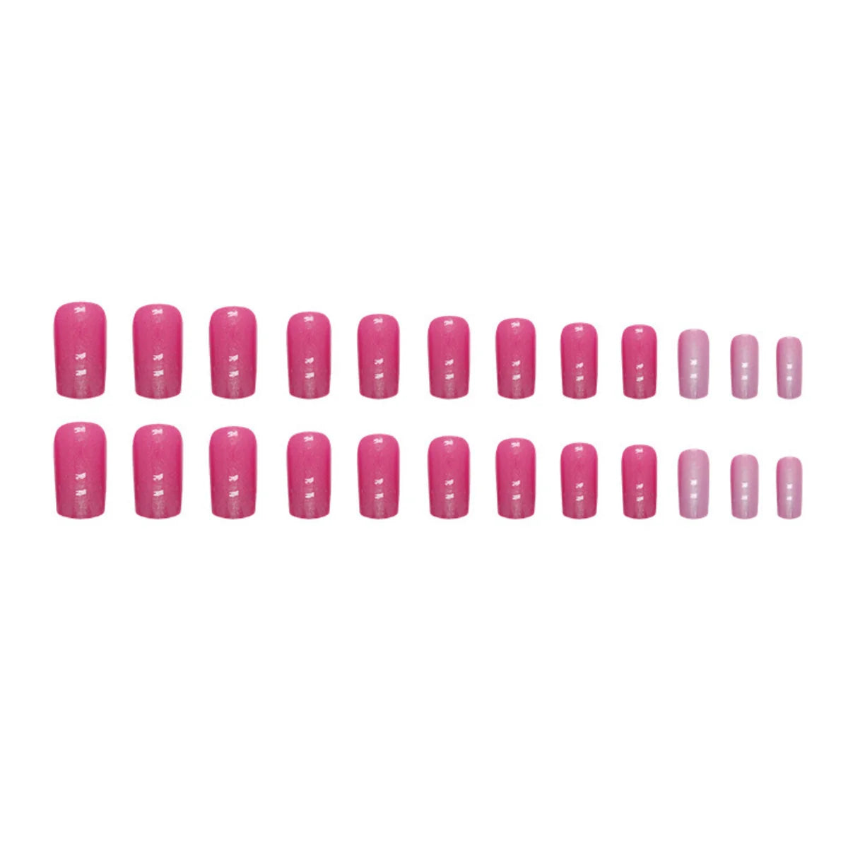 Press-On Nail Extensions Square Shape Easy-Apply Adhesive