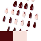Press-On Nail Extensions Star Design Easy Application & Reusable