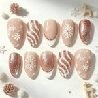 Press-On Nail Kit 24 Nails Jelly Glue & File